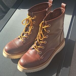 Brown Leather Women's Boots